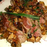 recette Filet de boeuf forestiere