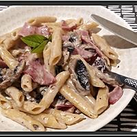 recette Penne aux Champignons et Bacon au Thermomix