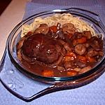 recette PAUPIETTE DE VEAU A LA BOURGUIGNONNE.