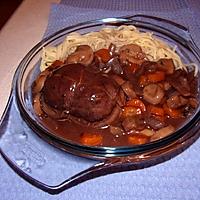 recette PAUPIETTE DE VEAU A LA BOURGUIGNONNE.