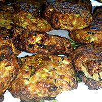 recette Galettes de courgettes,thon et feta