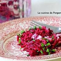 recette Betterave rouge et sa vinaigrette