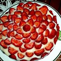 recette Tarte aux fraises et biscuits