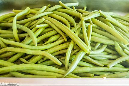 Photo de recette de harcots verts, four vapeur de Kilomètre-0, blog de cuisine réalisée à partir de produits locaux et issus de circuits courts