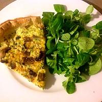 recette Tarte courgette champignons