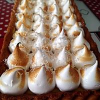 recette Tarte ananas et meringue coco