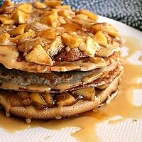 recette Gâteau de crêpes aux pommes et poires, bio {sans gluten / sans oeufs / végétarien}