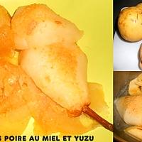 recette POMME POIRE CUITES AU MIEL ET YUZU