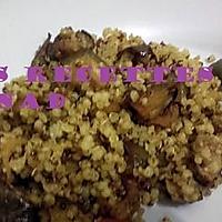recette Quinoa au curcuma-cumin et aubergine