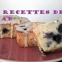 recette Petits gâteaux chocolat blanc myrtilles