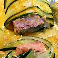 recette Ballotins de courgettes et saumon en papillote - thermomix -