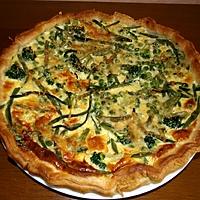 recette Quiche light aux légumes verts.