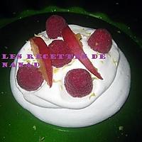 recette Pavlova framboise