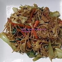 recette Mee foon(vermicelles de riz) frit