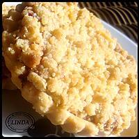 recette Tarte crumble framboise-groseille.