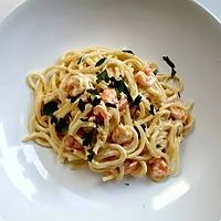 recette Spaghettis aux crevettes