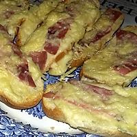 recette Pain au lait gratinés au jambon fromage