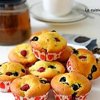 recette Muffin aux framboises, myrtilles et mascarpone