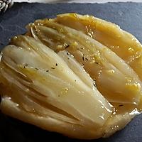 recette Tatin d'endives aux zestes de clémentines