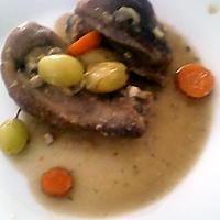 recette COQ AUX RAISINS BLANC