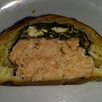 recette Saumon fanes de radis en croute