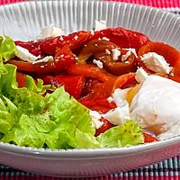 recette Poivrons grillés à l'oeuf