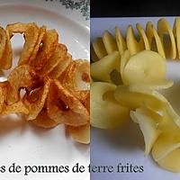 recette POMMES DE TERRE FRITES EN SPIRALE