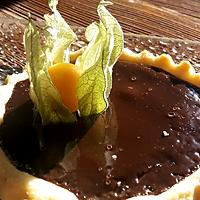 recette Tarte chocolat noir et marmelade d'orange