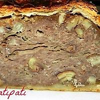 recette Pain de viande en croûte fourré aux chataignes