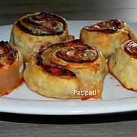 recette Roulés aux jambon à l'os et aux jambon Corse-mozzarella-tomate