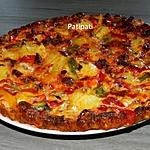 recette Omelette aux pomme de terre-chorizo-poivrons en forme de tarte