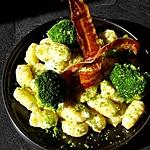 recette Gnocchis au gorgonzola, brocolis et chips de lard
