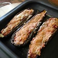 recette AUBERGINES FARCIES  à ma façon