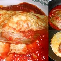 recette ENDIVES VAPEUR A LA SAUCE TOMATE EN OMELETTE