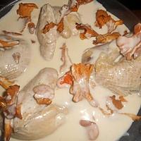 recette Poule sauce supreme aux girolles