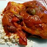 recette Cuisse de poulet basquaise facile