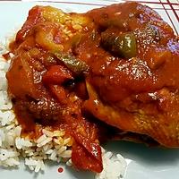 recette Cuisse de poulet basquaise facile