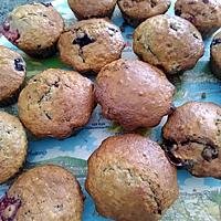 recette Muffins a l'avoine et aux fruits rouges