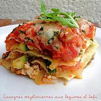 recette Lasagnes Végétariennes aux Légumes & Tofu