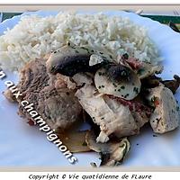 recette Espadon aux champignons