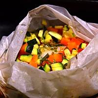 recette Papillote de filet de sabre aux petits légumes