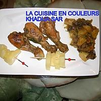 recette Poulet à l'ananas et aux champignons