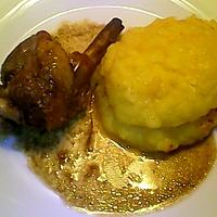 recette Manchons de canard et purée de pomme de terre potiron