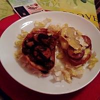 recette tartine aux cépes et andouille  de kilométre  zéro,,  ;,,,;;;;;tartine  andouille  camenbert