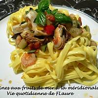 recette Linguines aux fruits de mer à la méridionale