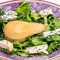 recette Salade de céleri et mâche à la poire et la fourme d'Ambert