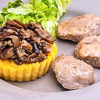 recette Filet mignon de porc aux cèpes et à la polenta