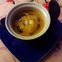 recette potage  butternut  champignons