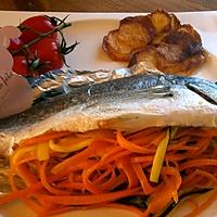 recette Daurade, julienne de légumes aux agrumes et gingembre