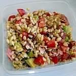 recette Salade de blé, avocat et jambon cru